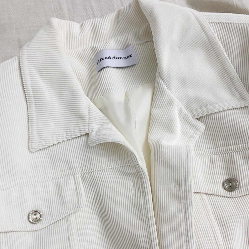 White Corduroy Shacket- Vintage